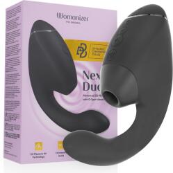 Womanizer - Duo Next, Stimulator Dual Clitoridian și Punctul G, Negru Vibrator