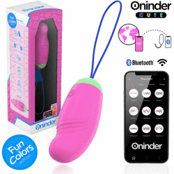 Oninder Cute - Love Pleasure 360° Vibrating-rotating Silicone Egg - Free Global App