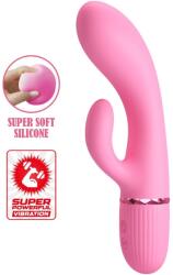 Pretty Love PRETTY LOVE - Marski, Vibrator Rabbit cu Vârf G-Spot și Stimulator Clitoridian, 10 Funcții, Silicon, Roz Vibrator