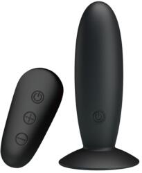 Mr. Play - Plug Anal Vibrant cu Telecomandă Wireless și 12 Moduri, Silicon, Negru