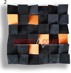 Perfect Acoustic Art nagy kockás akusztikai diffúzorok 60x60x6cm- 2 színben - 11 - szürkés kék , 60x60x6cm Csomagolás nélkül, személyes átvétel