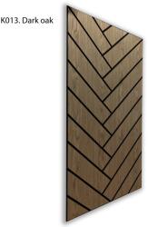 Perfect Acoustic Freja parketta mintás akusztikus falipanel 120x60x0, 9cm - sötét tölgy - sötét tölgy