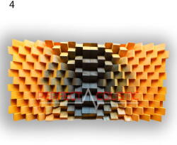 Perfect Acoustic Fali panel 70x140x7cm-design panel - diffúzor 4-szín - 140x70x7cm
