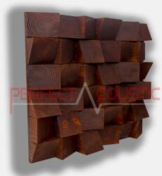Perfect Acoustic Ferde kocka diffúzor 60x60x6cm mahagóni színben - 60x60x6cm Csomagolás nélkül, személyes átvétel