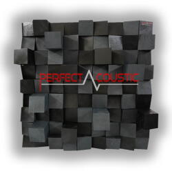 Perfect Acoustic Art diffúzor kicsi kockával 60x60x13cm- 9 mintával - 60x60x10cm Csomagolás nélkül, személyes átvétel