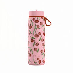 Estia Home Art Pulse Save The Aegean Reciclabil Sticlă Termos Oțel Inoxidabil Fără BPA 500ml Cherry Rose 01-42431 (01-42431)