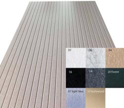 Perfect Acoustic Bilnora extra sűrű filc hangszigetelő Csíkos Mintájú Panel öntapadós hátoldallal 120x60x0, 9cm - 1 fehér