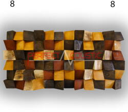 Perfect Acoustic Art nagy kockás akusztikai diffúzorok 60x60x6cm- 8 színben - 14-es színkód , 1db 70x70x10cm Egybecsomagolva, szállítással