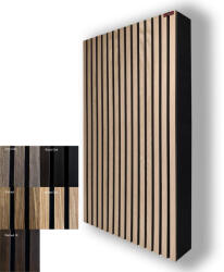 Perfect Acoustic Akusztikai panel fa lamellás előlappal 100x58, 5x8-13cm - 100x58, 5x13cm csomagolás és szállítás nélkül