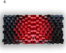Perfect Acoustic Fali panel 70x140x7cm-design panel - diffúzor 6 szín - 140x70x7cm