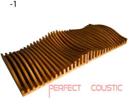 Perfect Acoustic Parametrikus diffúzor 120x60x14cm- 1 minta - 140x70x12cm csomagolással a szállításhoz