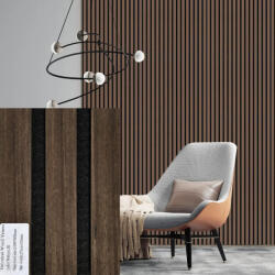 Perfect Acoustic FREJA Akusztikai falpanel 200x60x2, 2cm. Walnut JK - Egyedi méretre is levágjuk - 100x60x2, 2cm , White Oak