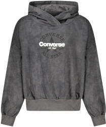 Converse lányka cipzáras kapucnis pulóver, fekete (4CJ838_NEGDA_8A)