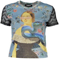 DESIGUAL Rövid Ujjú Női Kék Póló (23swtkba_805505f_azzurro500_l)