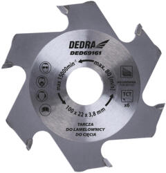 Dedra tárcsa lamellázóhoz 100 x 22 mm 6 fog (DED69161)