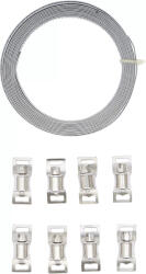 BGS technic csőbilincs készlet 8 mm x 3 m 8 db zárral, vágható (1794)