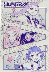 Cinereplicas Kpop Demon Hunters Rumi Mira Zoey Poster Aluminiu 20x30 (4895205626171) Figurina
