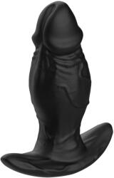 Kangvo - dildo gonflabil din silicon cu magnet (negru) (5999576182355) Dildo