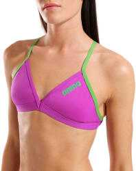arena solid tie back top fuchsia/green m - uk34