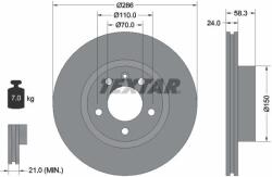 TEXTAR Disc frana TEXTAR 92066903 (92066903)