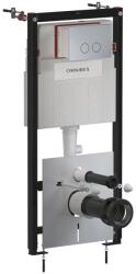 Omnires Rezervor incastrat Omnires StrongFrame ECO pentru vas WC suspendat si clapeta de actionare Steel-R45 finisaj nichel periat (STFWCECO1R45-RNI)
