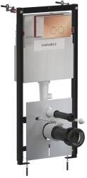 Omnires Set rezervor WC cu cadru Omnires StrongFrame cu spalare ECO si clapeta Minimal cupru periat (STFWCECO1M-RCP) - neakaisa