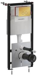 Omnires Rezervor incastrat Omnires StrongFrame ECO pentru vas WC suspendat si clapeta de actionare Steel-R45 finisaj auriu lucios (STFWCECO1R45-RGL)