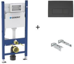 Geberit Set rezervor wc incastrat cu set fixare si clapeta negru mat Geberit Duofix Delta (GeberitDelta50NegruMat) - neakaisa