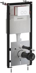 Omnires Set rezervor WC cu cadru Omnires StrongFrame cu spalare ECO si clapeta Minimal alb mat (STFWCECO1M-RWM)