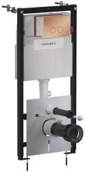 Omnires Rezervor incastrat Omnires StrongFrame ECO pentru vas WC suspendat si clapeta de actionare Steel-R45 finisaj cupru lucios (STFWCECO1R45-RCP) - neakaisa