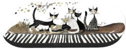 Fridolin Etui pentru ochelari Rosina Wachtmeister Cats Sepia, Fridolin (BO-Fr_18719)