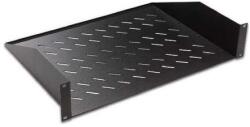 Lande 2 ponton rögzíthető 1U 19 rack tálca fekete (LN-RAF-RMO-1U40-BL)
