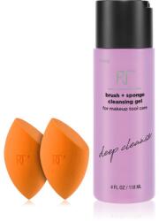 Real Techniques Brush Sponge + Cleasing Gel set faciale