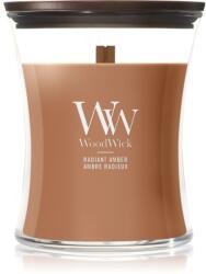 WoodWick Radiant Amber lumânare parfumată cu fitil din lemn 275 g