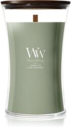 WoodWick Verdant Fig lumânare parfumată cu fitil din lemn 610 g