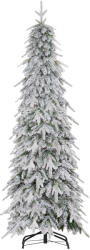 HOMCOM Brad de Crăciun artificial 180 cm, cu aspect natural, 600 de crenguțe dense, zăpadă artificială, deschidere automată | Aosom Romania (830-862V00GN)