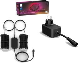 Philips Festavia intelligens fényfüzér, 28 W, 24 V, 500 LED, fehér és színes fény, 40 m, tápforrással