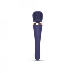 Love to Love Brush Crush Wand masszírozó 20 rezgésmód, 8 intenzitás 25, 4 cm indigókék - adultshopone - 27 790 Ft