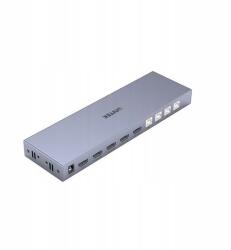 Unitek KVM Switch 4 az 1-ben kimenet, Unitek, fém, 4K, HDMI 2.0, ezüst (ACT-KVVUTKPRZ0002)