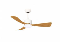 OPTONICA ventilátoros mennyezeti LED lámpa 18W 3CCT távirányítóval fehér-fa (19122)
