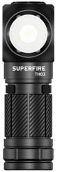 SUPERFIRE TH03 multifunkcionális LED zseblámpa, USB, 5W, 460 lm, 104m, 700 mAh akkumulátor, USB-C töltés, fejtámasz, mágneses rögzítés