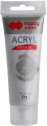 Happy Color Culoare acrilica 75ml, argintiu metalic, Happy Color HA73700075-81