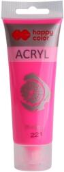 Happy Color Culoare acrilica 75ml, roz fluo, Happy Color HA73700075-221