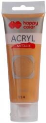 Happy Color Culoare acrilica 75 ml, auriu intens metalic, Happy Color HA73700075-114