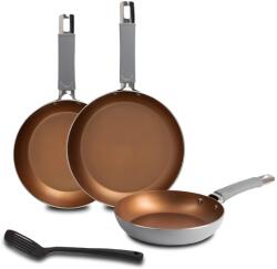 Bergner Set tigai BERGNER Reeco - 3 tigai inductie 18-22-26 cm spatula din aluminiu (48191330)