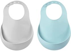 Béaba Baveta Beaba, silicon, impermeabila, ajustabila, 2 bucati (45556248) Bavata
