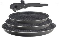 Bergner Set tigaie Bergner Black Edition, 2 tigai din aluminiu presat, 24 si 28 cm (94332683)