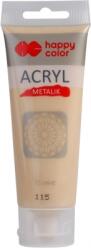 Happy Color Culoare acrilica 75 ml, auriu deschis metalic, Happy Color HA73700075-115