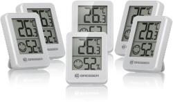 Bresser Termometru Hygrometru Bresser 6 Set Digital, Control Umiditate, Montaj Versatil (93623102)