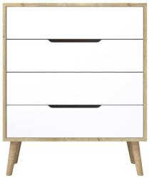  Hanah Home Komód Sapphire Oak White Flora - Sapphire Oak, Fehér